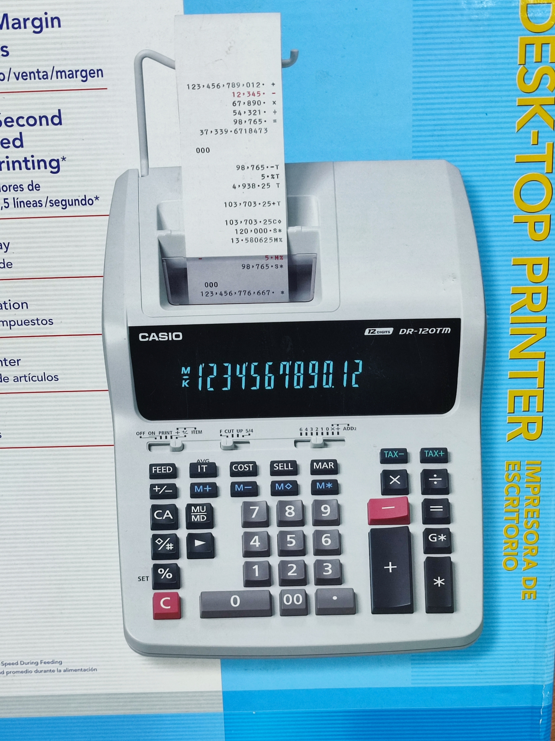 ماشین حساب کاسیو DR-120TM