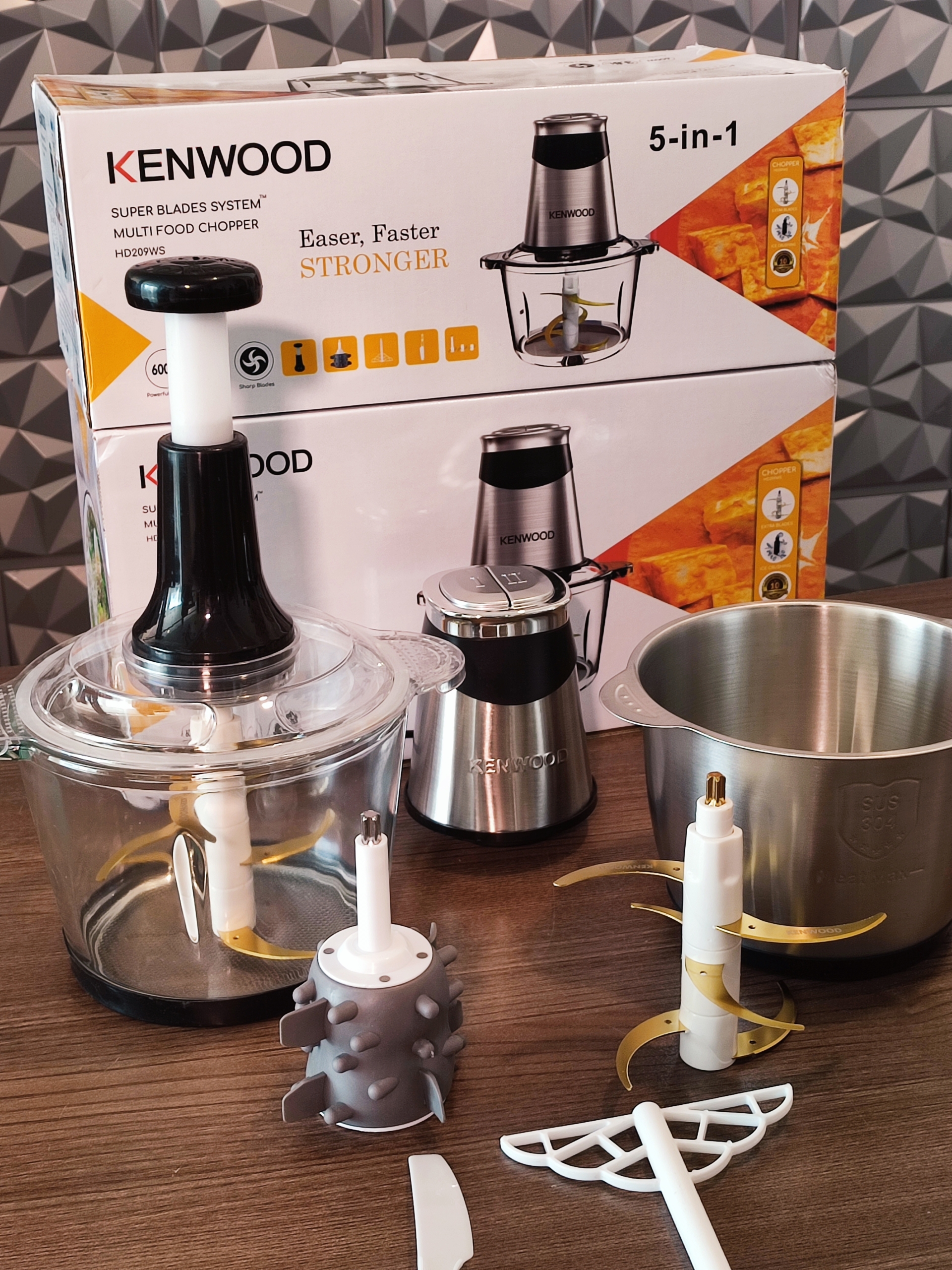 خردکن دو کاسه کنوود 209 ws گلد